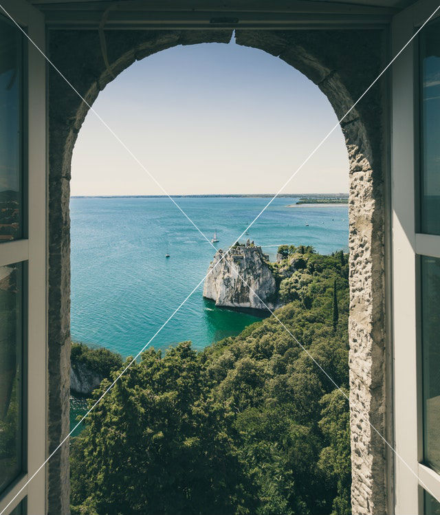 Architecture beach cliff