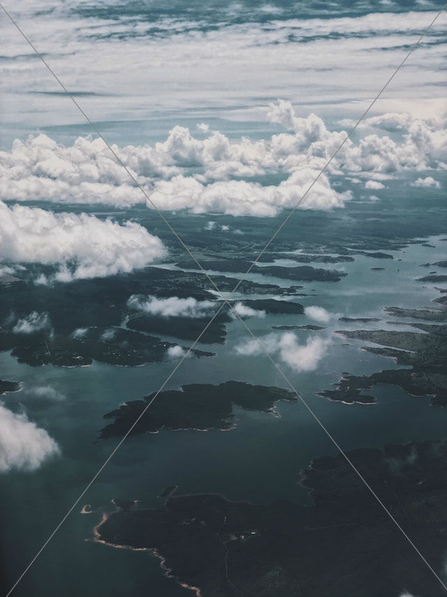 Bird's eye view of landscape