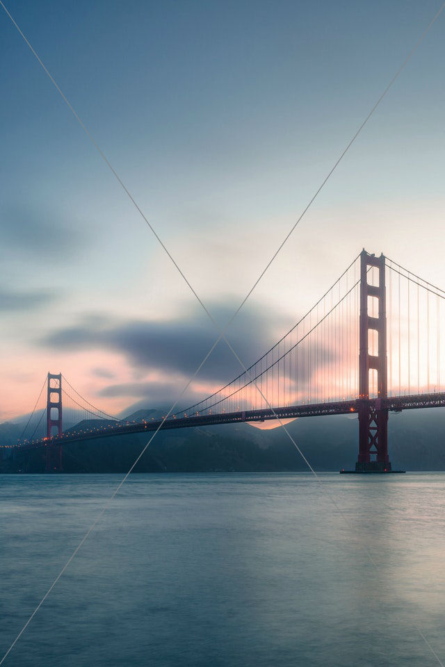 Red concrete bridge